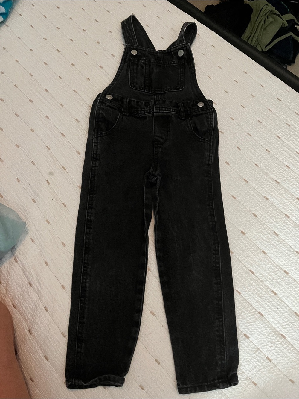 Old Navy Black Denim Kids Overalls